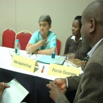 Sister Jacqueline Picard, Jacinta Muttegi, Golden Mwila, and Sister Alison Munro