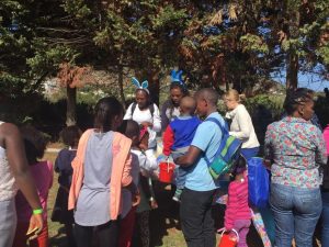 Families registering for the special HCT family day