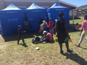 HIV testing tents at the Family day - 19 March 2016